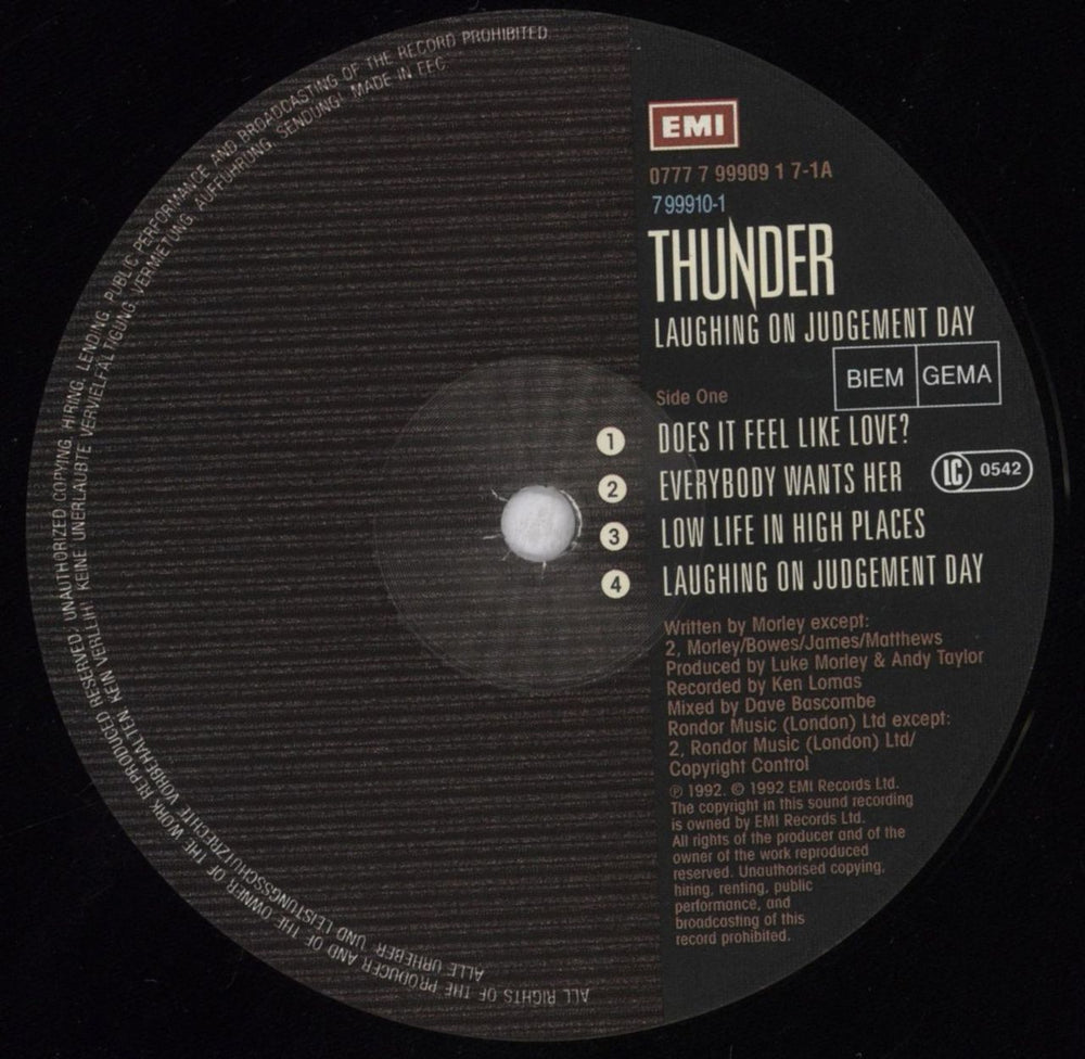 Thunder Laughing On Judgement Day - VG Sleeve UK 2-LP vinyl record set (Double LP Album) THU2LLA839233