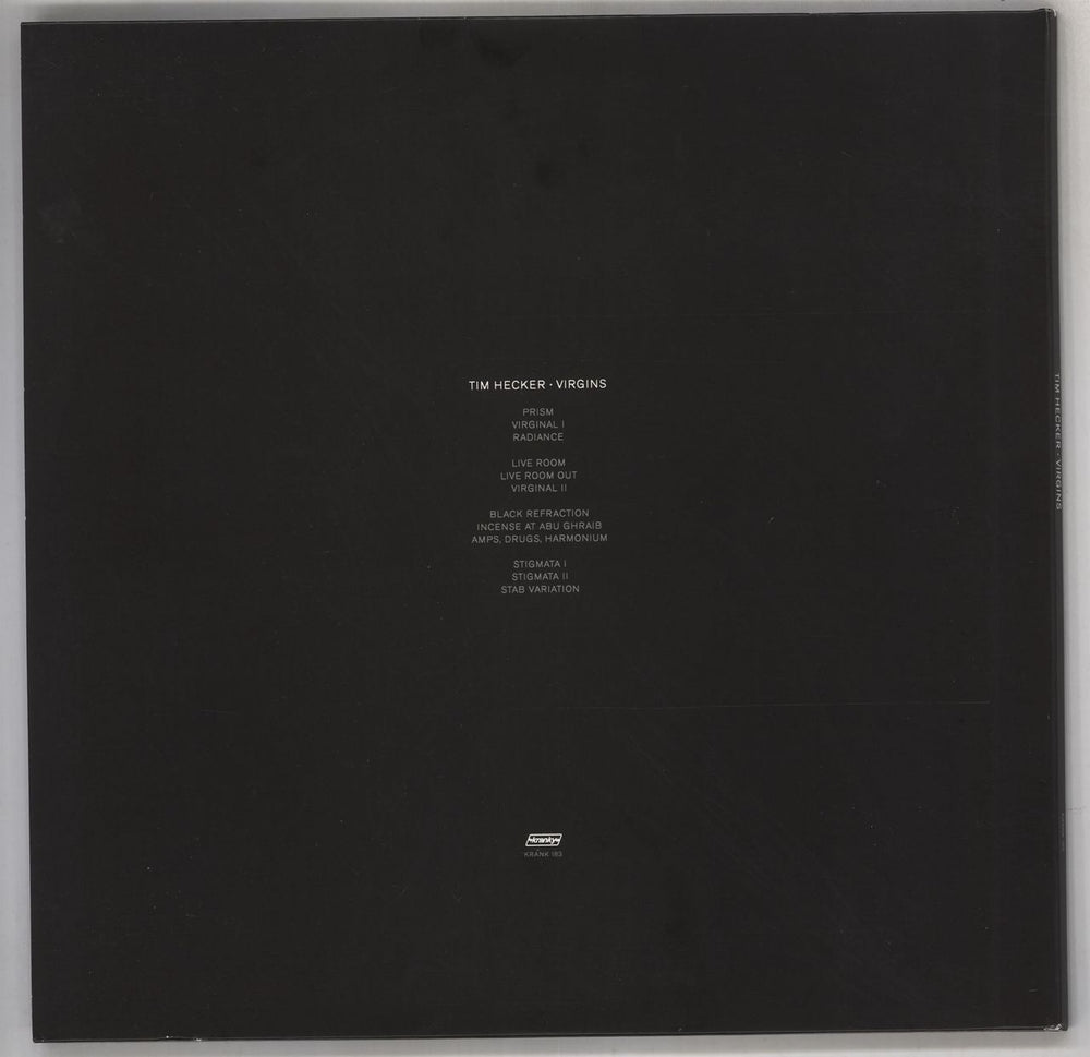 Tim Hecker Virgins US 2-LP vinyl record set (Double LP Album)