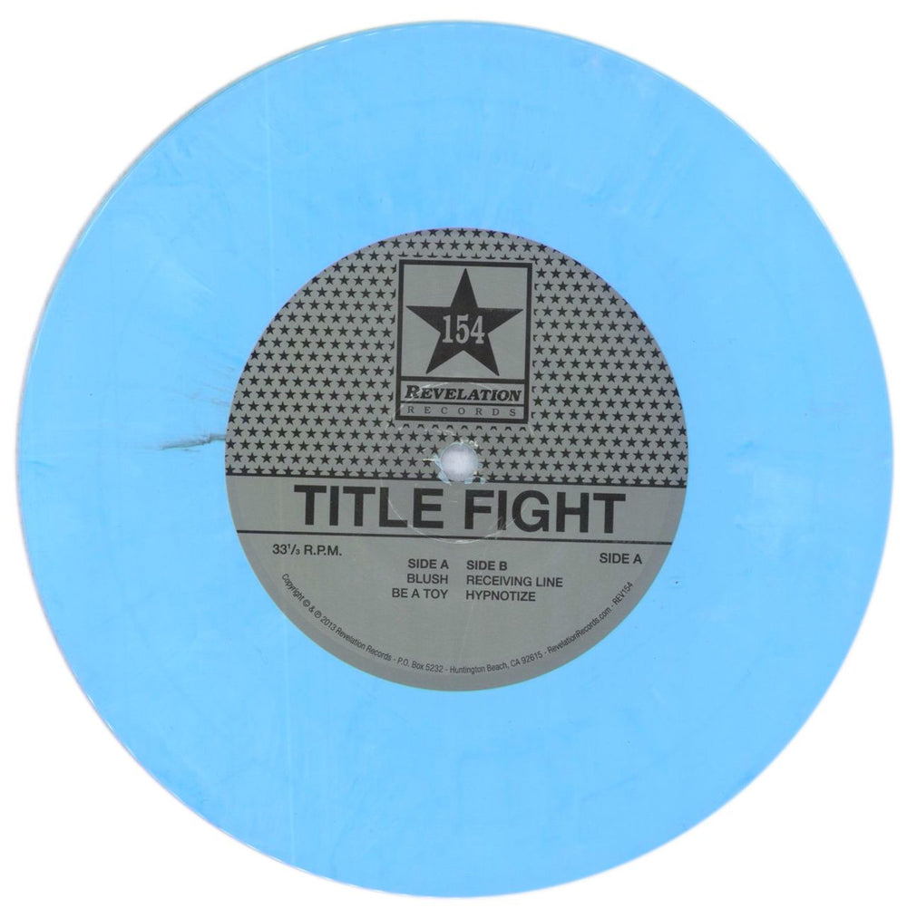 Title Fight Spring Songs - Blue Vinyl US 7" vinyl single (7 inch record / 45) VZS07SP845759