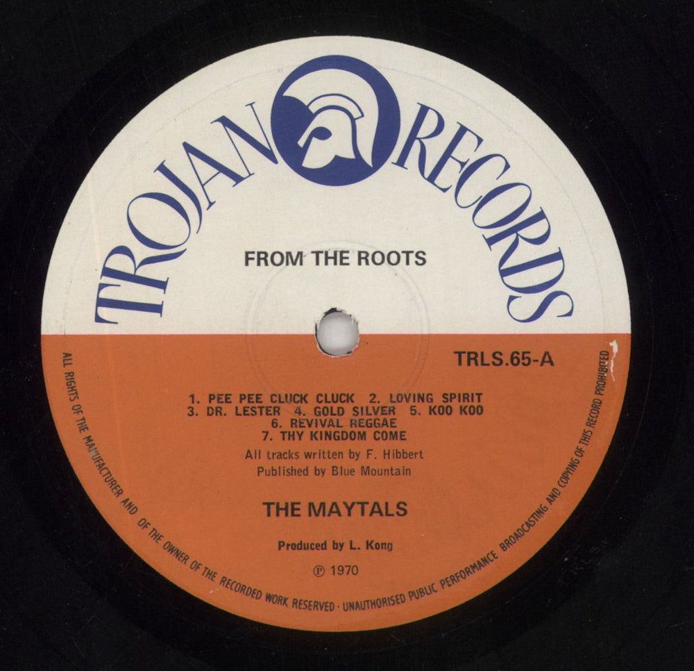 Toots & The Maytals From The Roots UK vinyl LP album (LP record) OO9LPFR859476