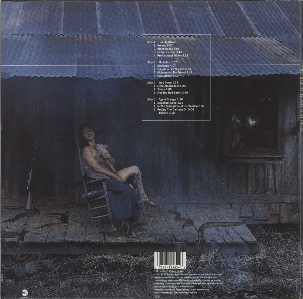 Tori Amos Boys For Pele - Clear Vinyl UK 2-LP vinyl record set (Double LP Album) 075678286216