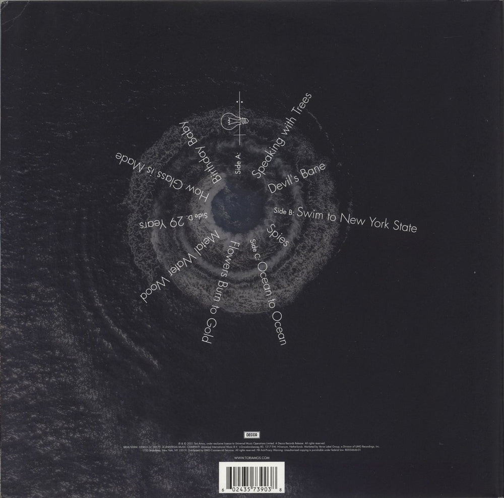 Tori Amos Ocean To Ocean - Autographed UK 2-LP vinyl record set (Double LP Album) 602435739038