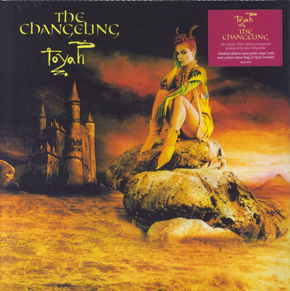 Toyah The Changeling - Neon Pink Vinyl UK vinyl LP album (LP record) BRED883
