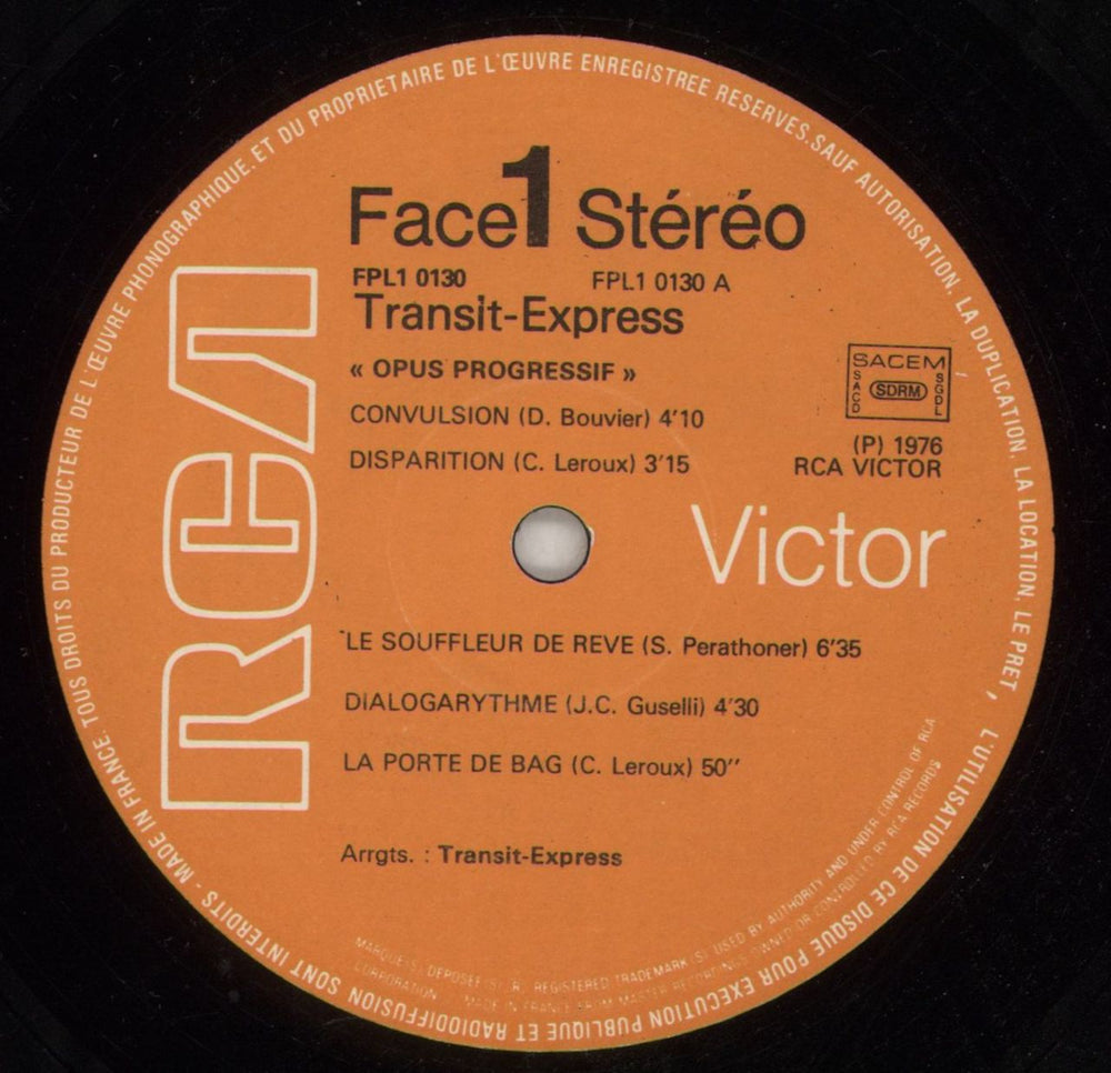 Transit Express Opus Progressif French vinyl LP album (LP record) 9UFLPOP869541