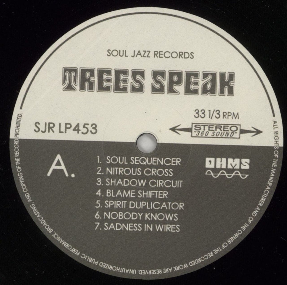 Trees Speak OHMS UK vinyl LP album (LP record) 9WNLPOH871120
