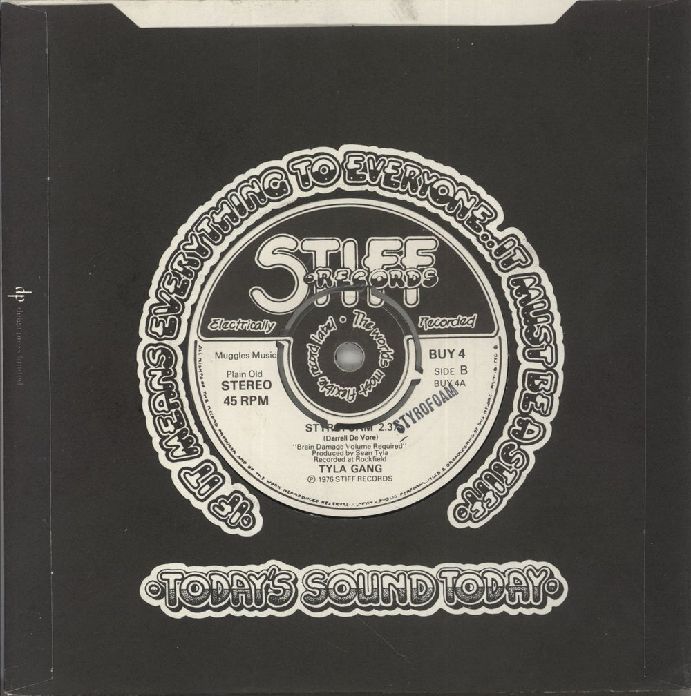 Tyla Gang Styrofoam - 4pr UK 7" vinyl single (7 inch record / 45)