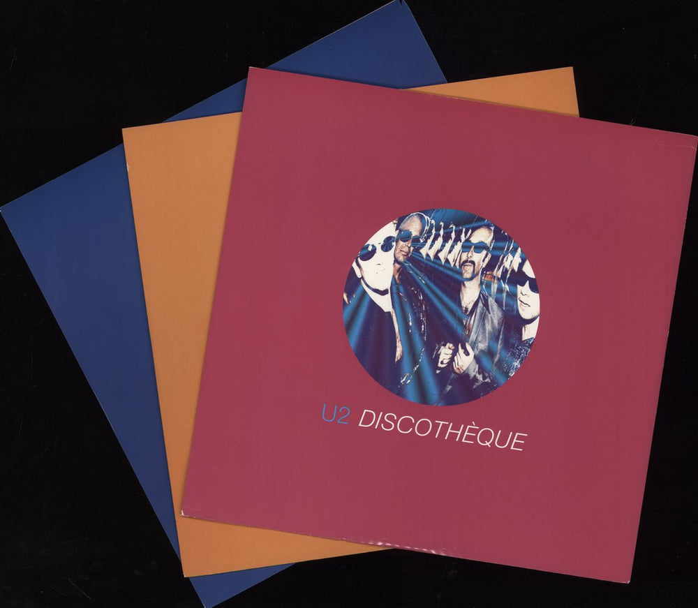 U2 Discothèque UK Promo 12" vinyl single (12 inch record / Maxi-single) U-212DI80042