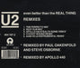U2 Even Better Than The Real Thing - Remixes French CD single (CD5 / 5") 864197-2