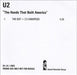 U2 The Hands That Built America | The Edit +2.5 Varispeed Mix UK Promo CD-R acetate CD ACETATE