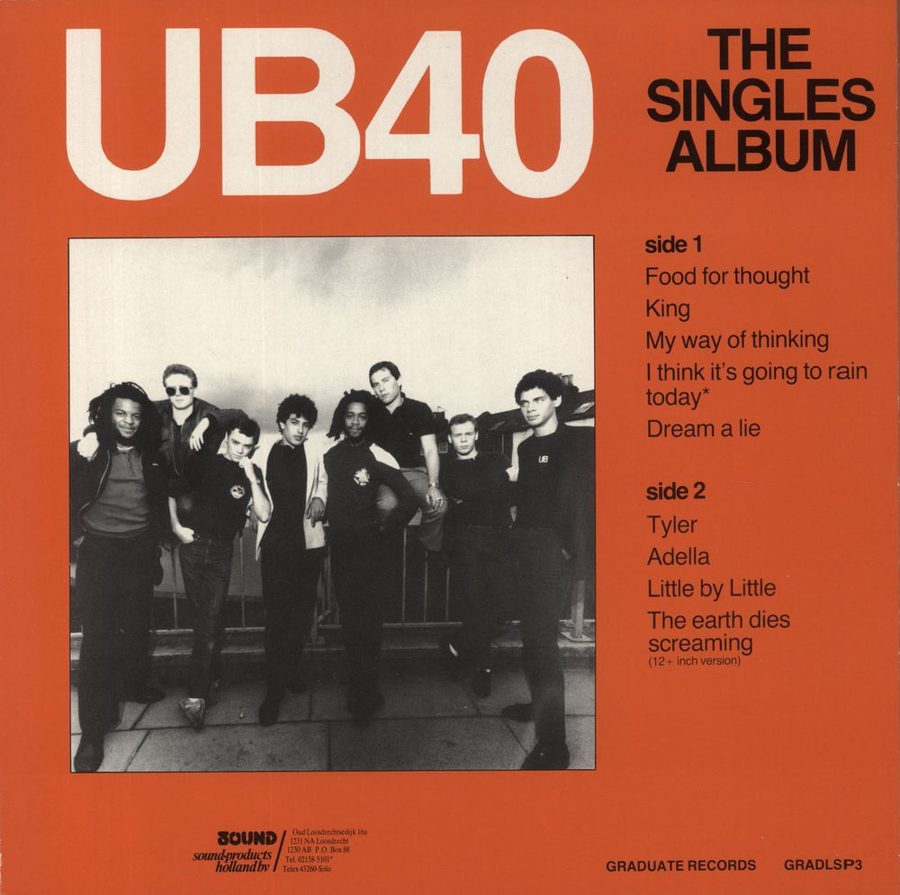 UB40 The Singles Album UK vinyl LP album (LP record)