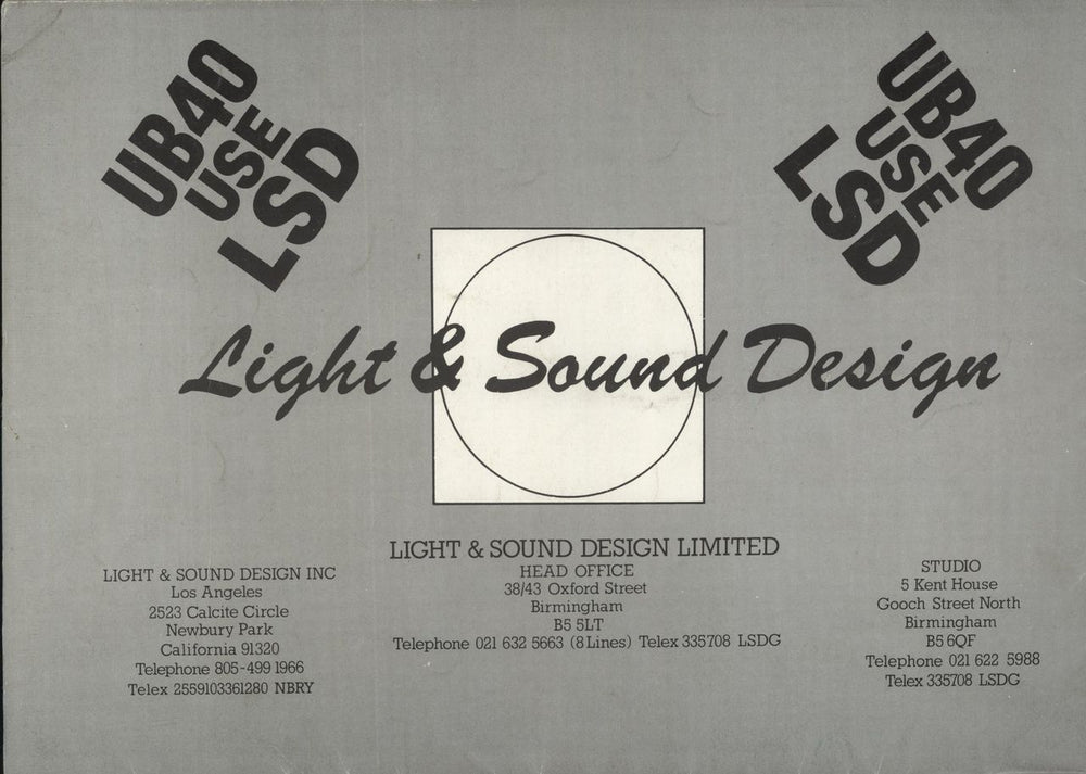 UB40 World Tour '82 UK tour programme