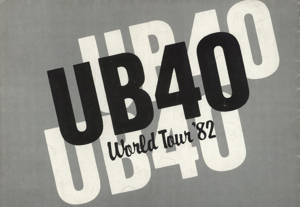 UB40 World Tour '82 UK tour programme PROGRAMME