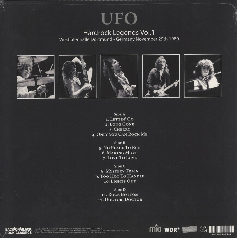 UFO Rockpalast:Hardrock Legends Vol.1 UK 2-LP vinyl record set (Double LP Album) 803341502208