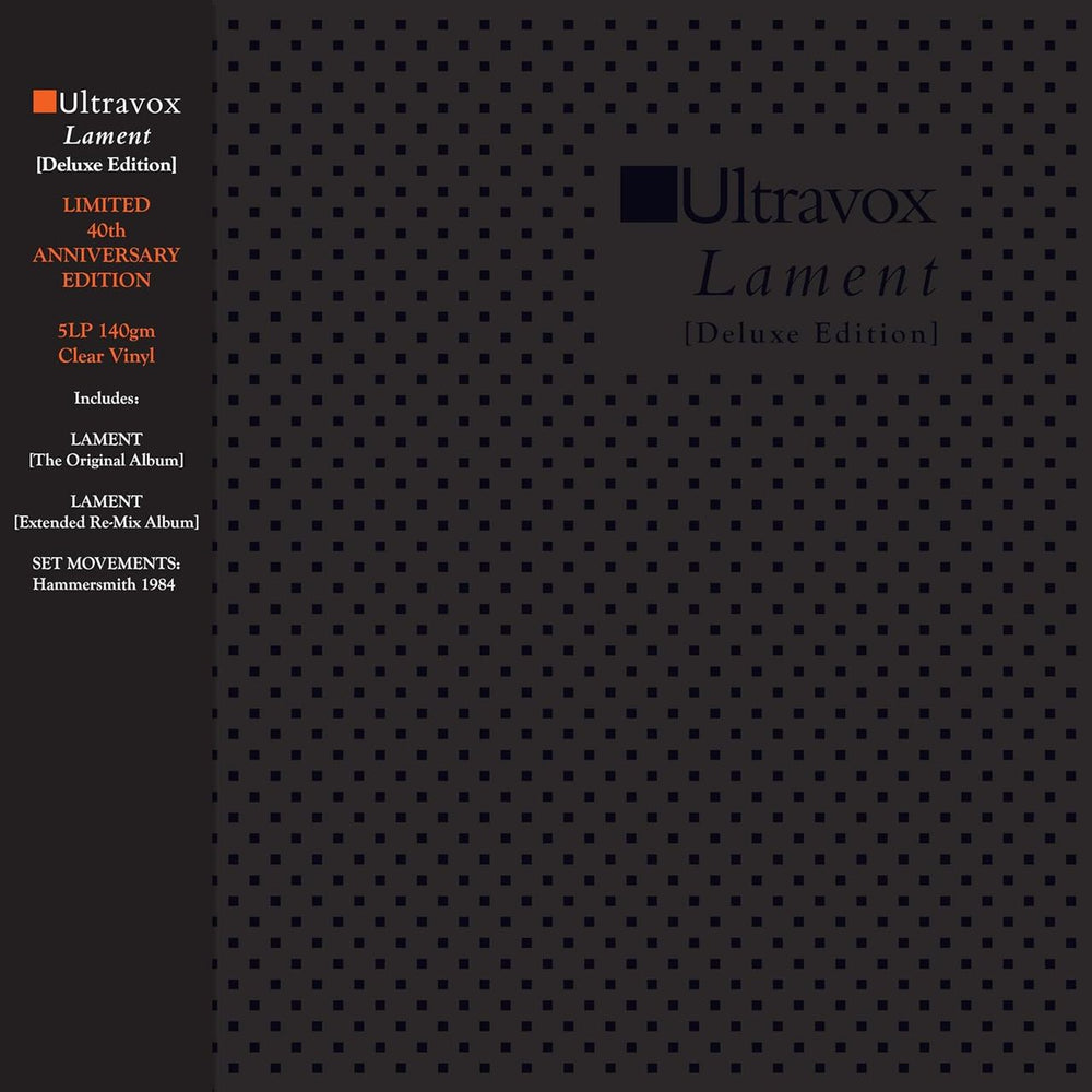 Ultravox Lament - Deluxe Edition 40th Anniversary 5-LP Clear Vinyl Box Set - Sealed UK Vinyl Box Set CDLL1459