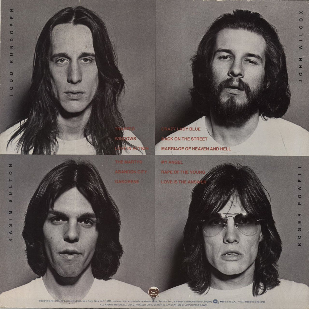 Utopia (US) Oops! Wrong Planet US vinyl LP album (LP record)