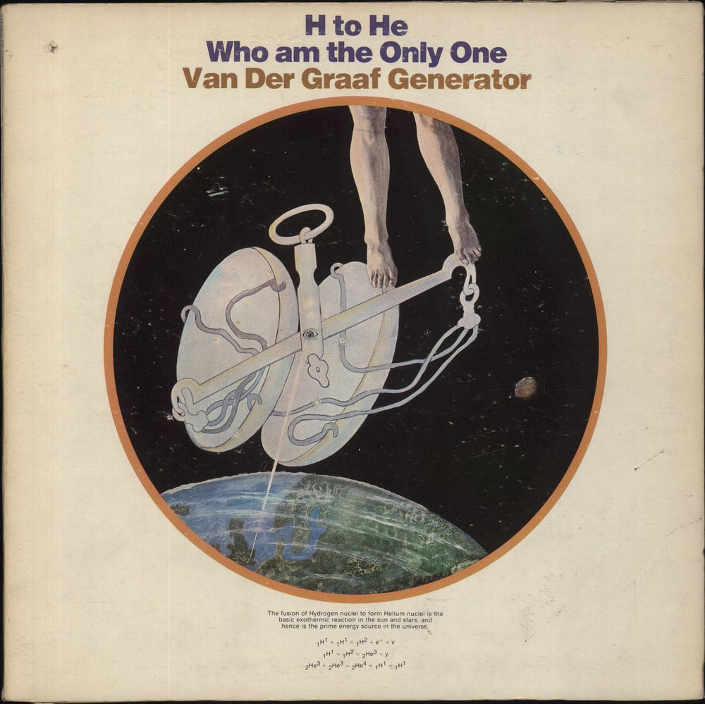 Van Der Graaf Generator H To He Who Am The Only One - VG US vinyl LP album (LP record) DS-50097