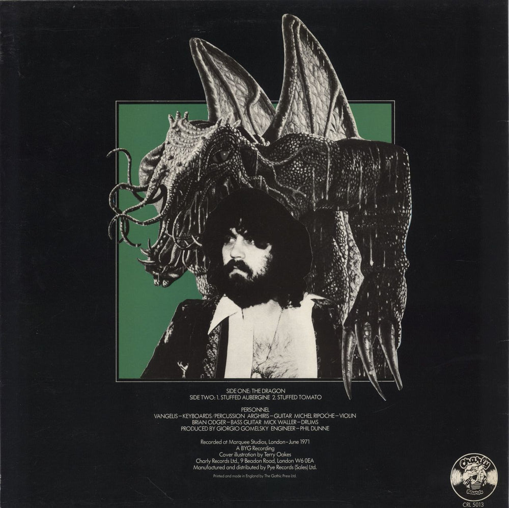 Vangelis The Dragon UK vinyl LP album (LP record)