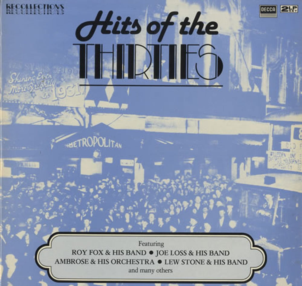 Various-20s & 30s Hits Of The Thirties UK 2-LP vinyl record set (Double LP Album) RFLD25