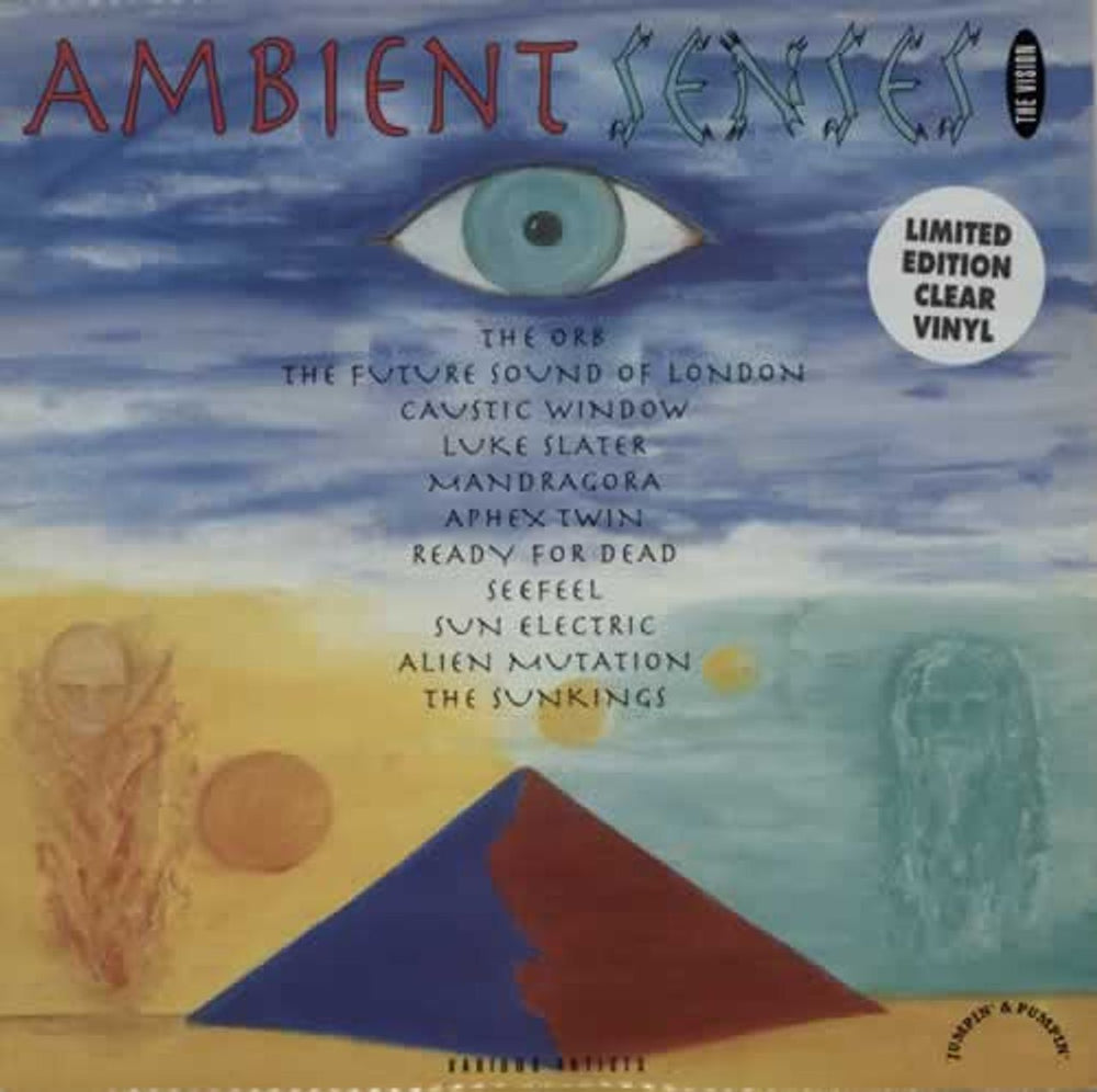 Various-Ambient & Electronica Ambient Senses - The Vision - Clear Vinyl UK 2-LP vinyl record set (Double LP Album) LPTOT12