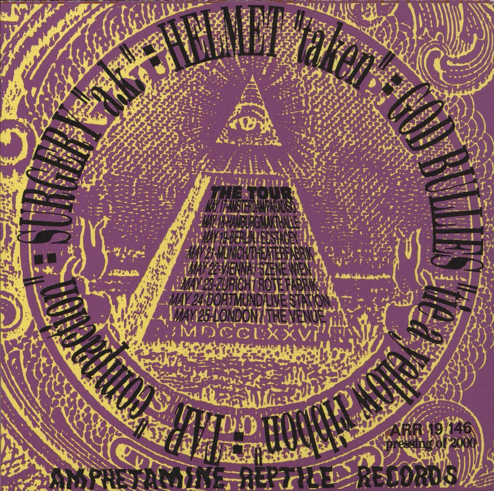 Various Artists Ugly American Overkill Tour E.P. US 7" vinyl single (7 inch record / 45)