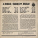 Various-Country 4 Kings Of Country Music UK vinyl LP album (LP record)