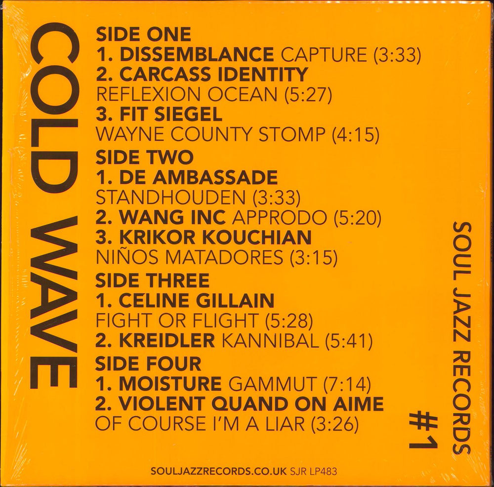 Various-Dance Cold Wave #1 UK 2-LP vinyl record set (Double LP Album) 5026328004839