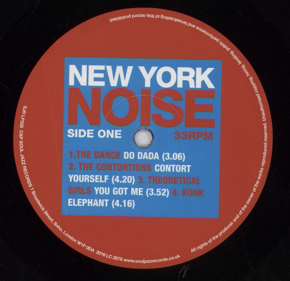 Various-Dance New York Noise [Dance Music From The New York Underground 1977-1982] UK 2-LP vinyl record set (Double LP Album) D.V2LNE839261