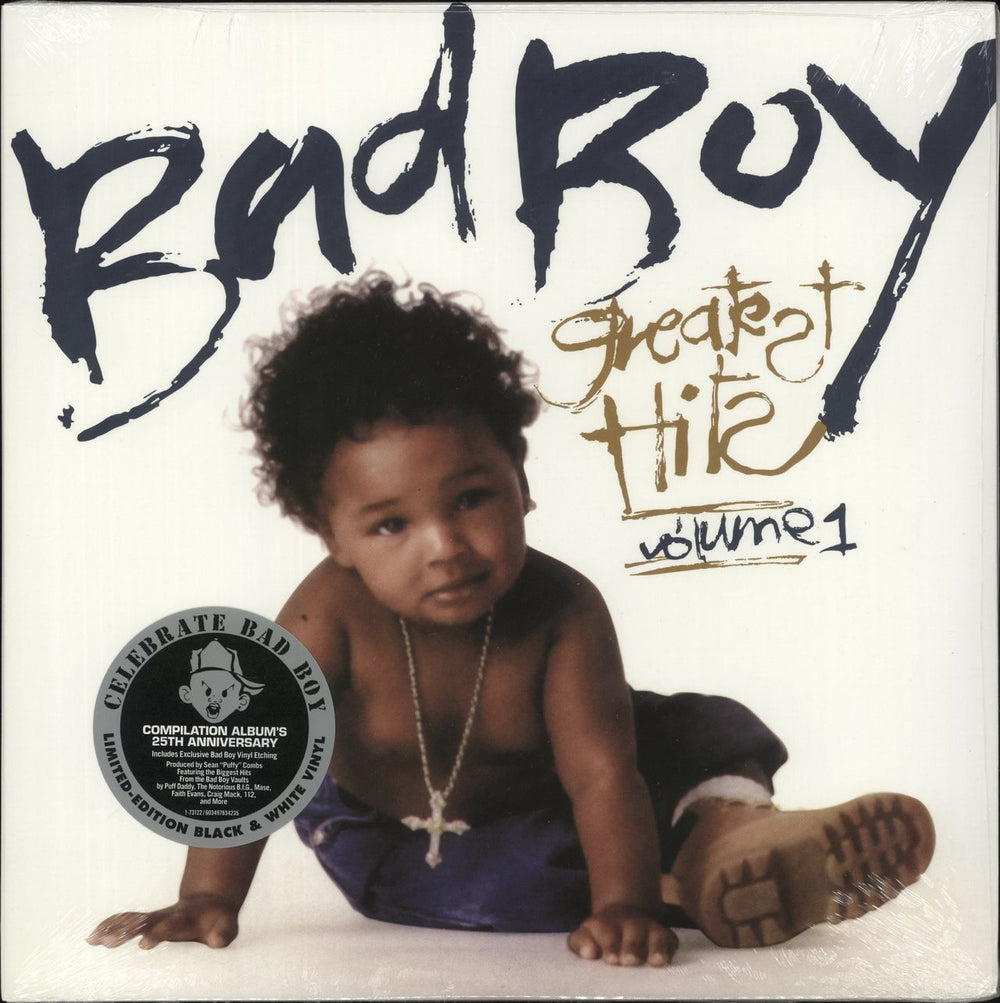 Various-Hip Hop & Rap Bad Boy Greatest Hits Volume 1 - Black & White Vinyl - Sealed UK 2-LP vinyl record set (Double LP Album) 0603497834235