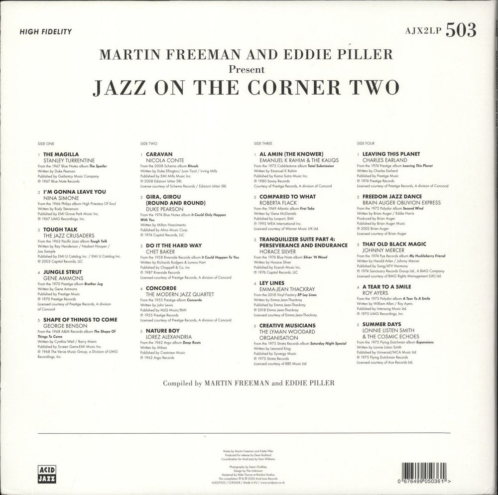 Various-Jazz Jazz On The Corner Two UK 2-LP vinyl record set (Double LP Album) 676499050361