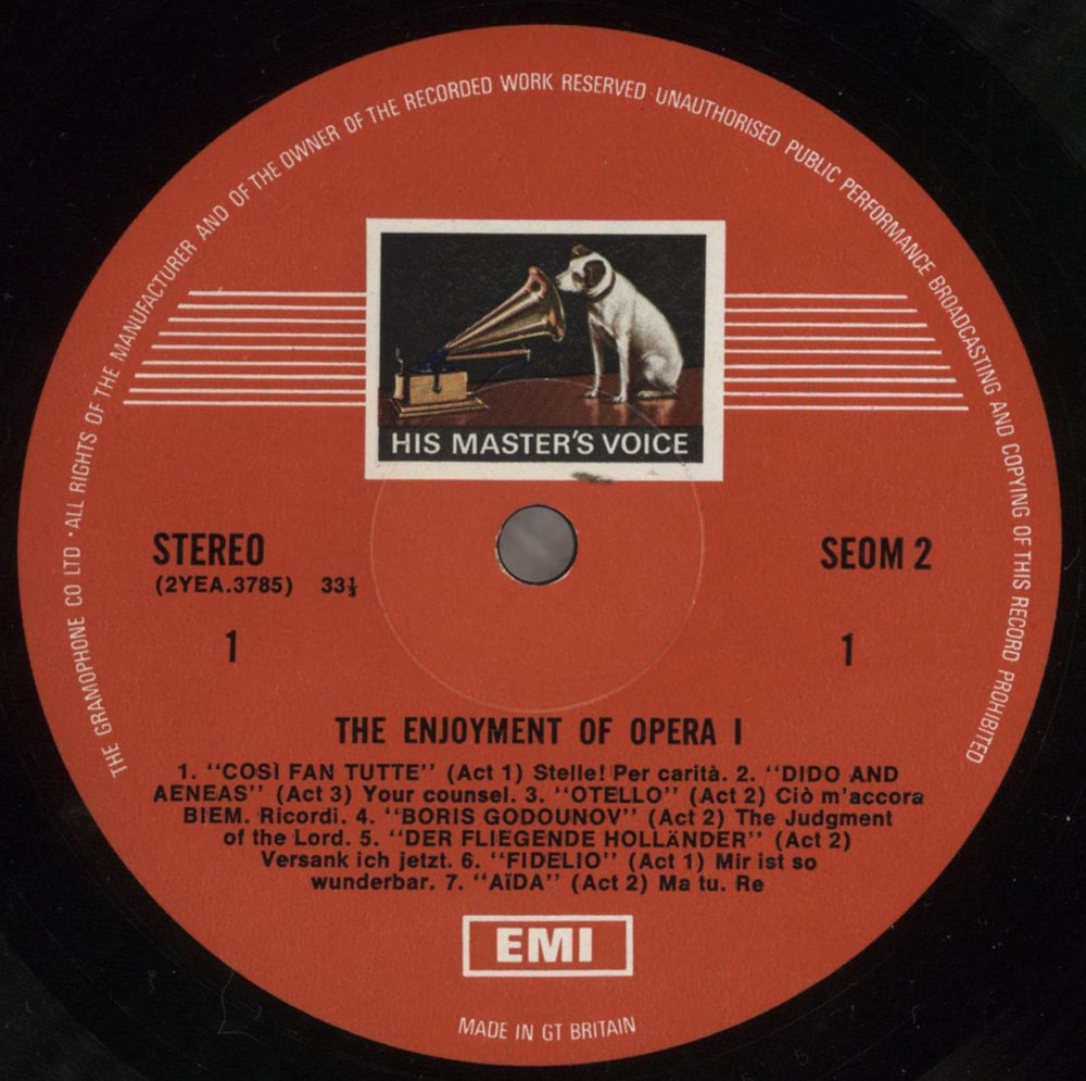 Various-Opera The Enjoyment of Opera: Vol 1 & 2 UK 2-LP vinyl record set (Double LP Album) VC82LTH537428