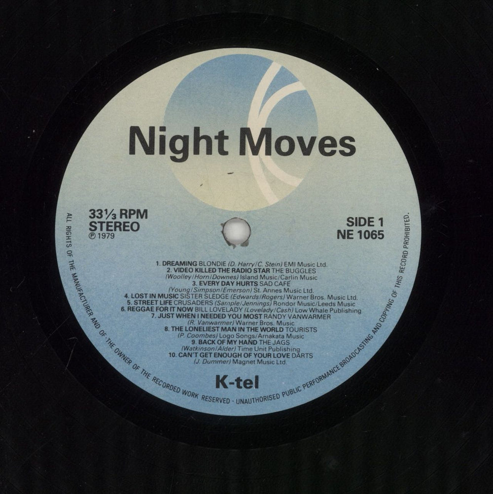Various-Pop Night Moves UK vinyl LP album (LP record) 7VALPNI295813