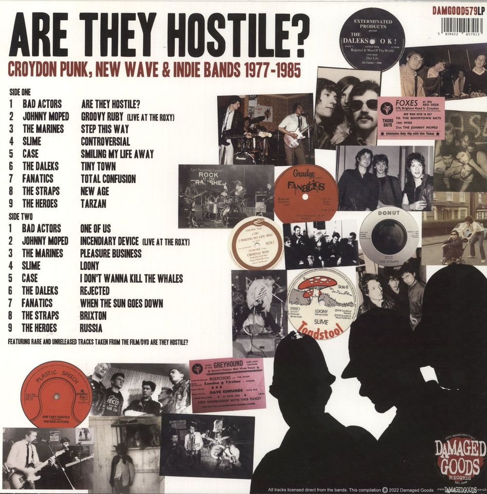 Various-Punk & New Wave Are They Hostile? - Croydon Punk, New Wave & Indie Bands 1977-1985 UK vinyl LP album (LP record) 5020422057913
