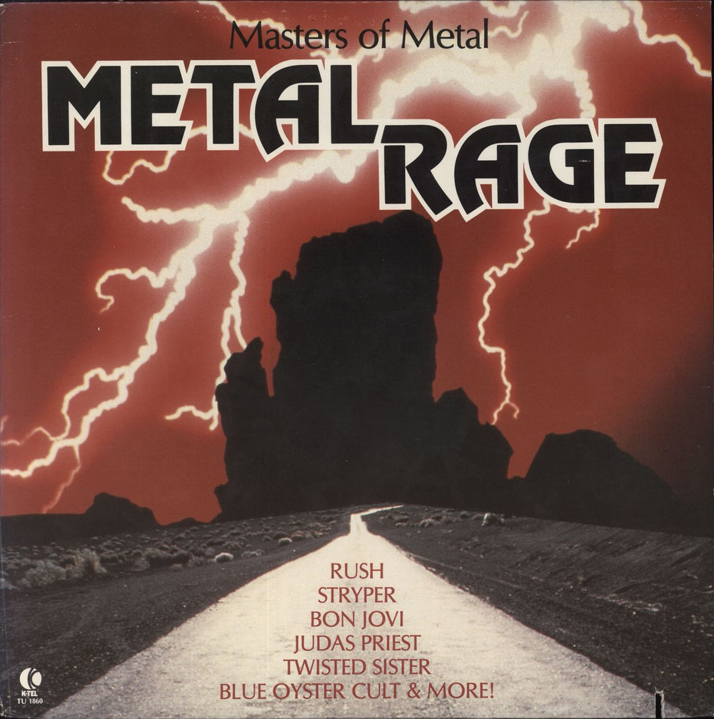 Various-Rock & Metal Masters Of Metal: Metal Rage US vinyl LP album (LP record) TU1860