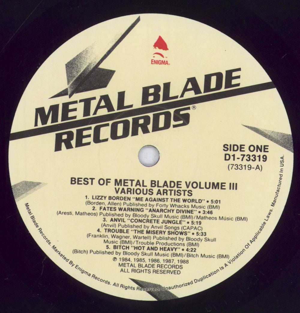 Various-Rock & Metal The Best Of Metal Blade Volume 3 Canadian 2-LP vinyl record set (Double LP Album) RVA2LTH833448