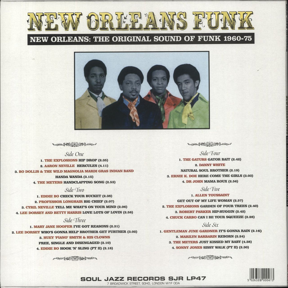 Various-Soul & Funk New Orleans Funk UK 3-LP vinyl record set (Triple LP Album) 5026328000473