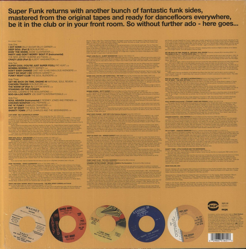 Various-Soul & Funk SuperFunk Rare And Classic Funk From The Vaults 1966-1972 Volume 4. UK 2-LP vinyl record set (Double LP Album) 029667516013