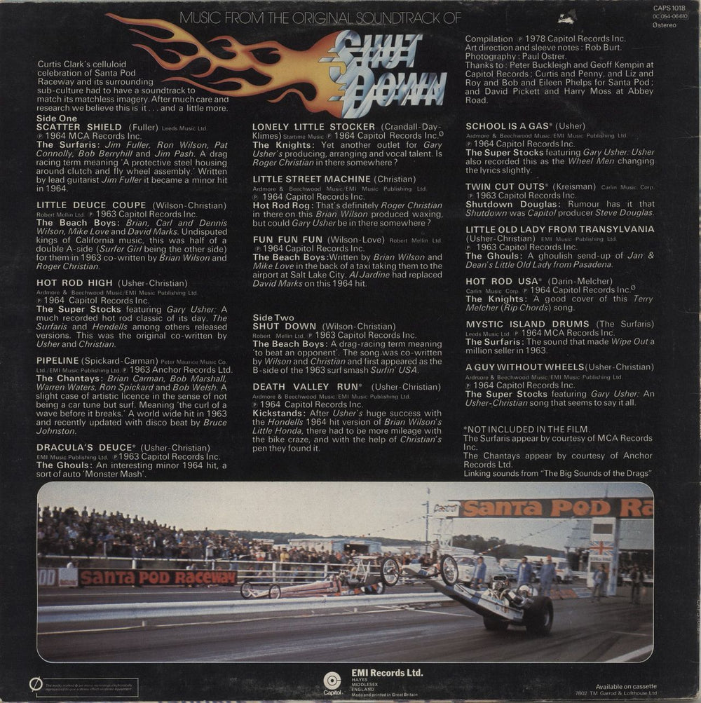 Various-Surf & Instrumental Shut Down UK vinyl LP album (LP record)