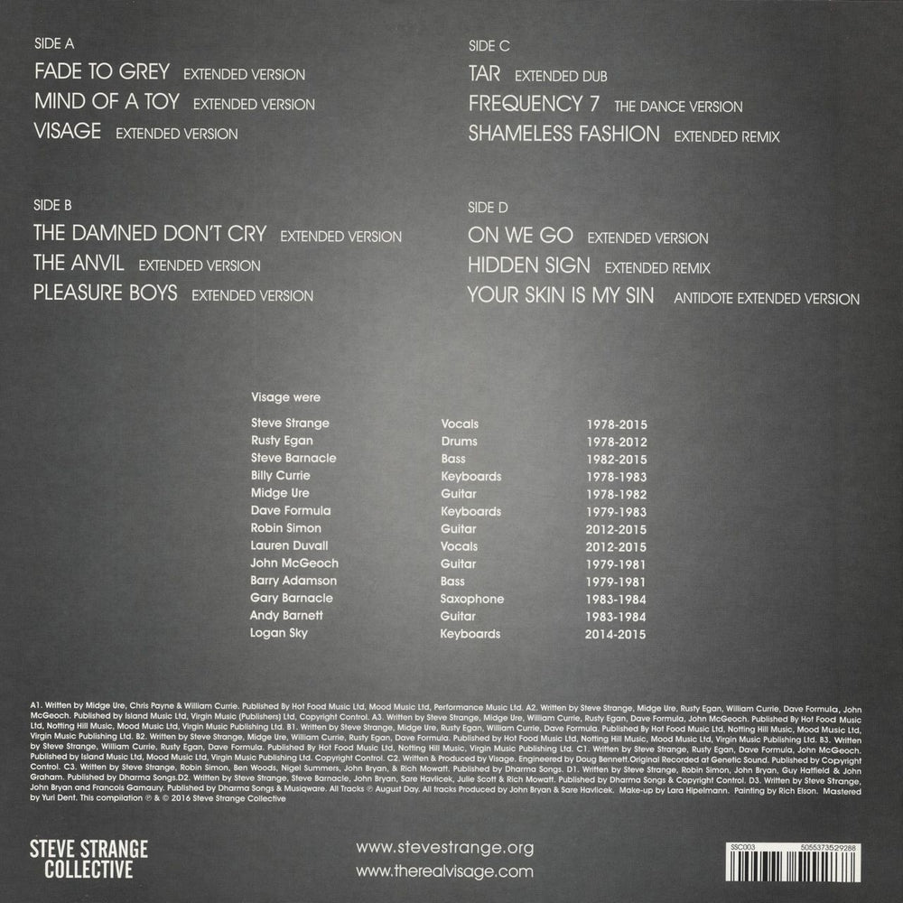 Visage The Wild Life [The Best Of Extended Versions And Remixes - 1978 To 2015] UK 2-LP vinyl record set (Double LP Album) 5055373529288