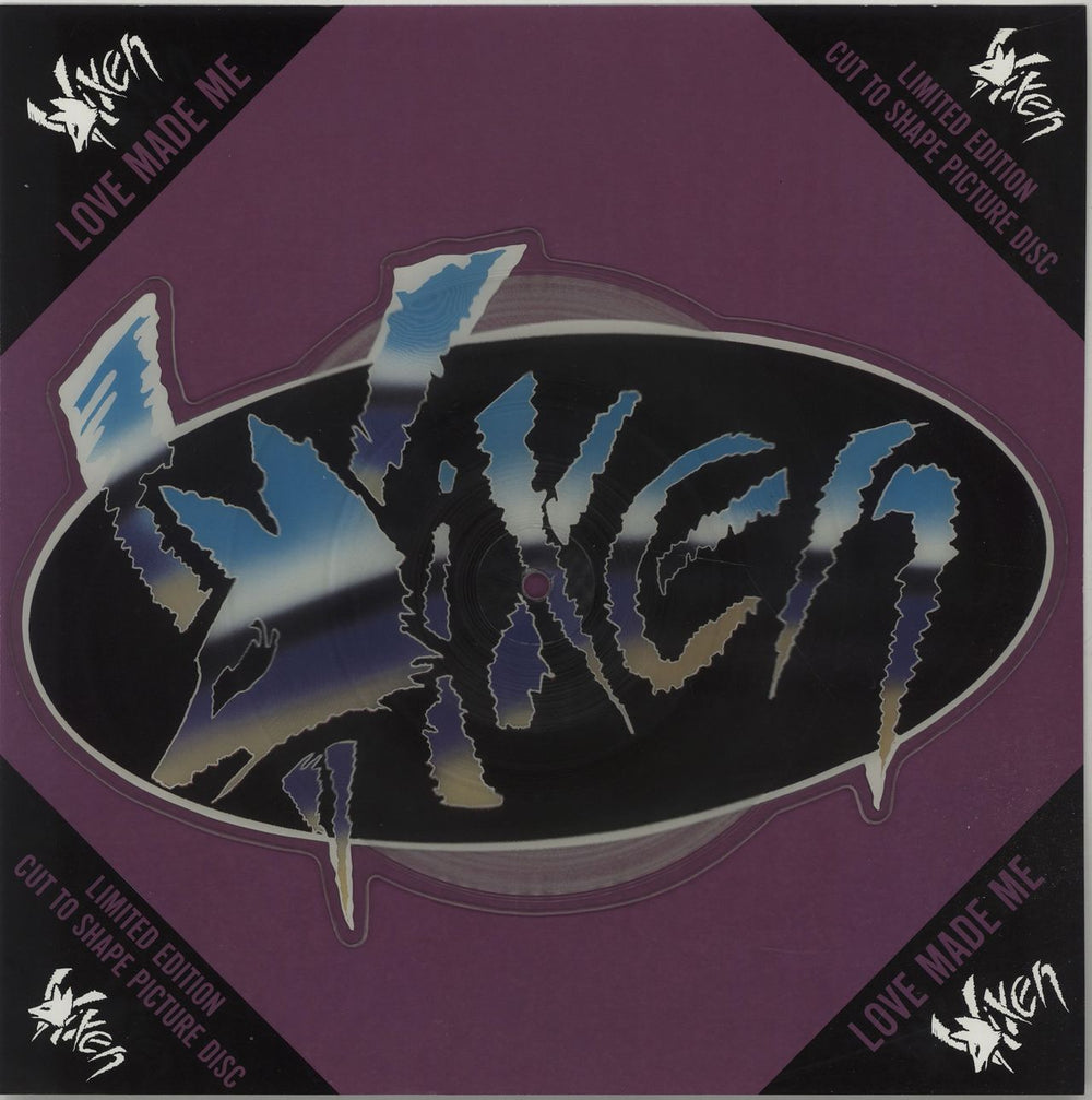 Vixen Love Made Me UK shaped picture disc (picture disc vinyl record) MTPD66