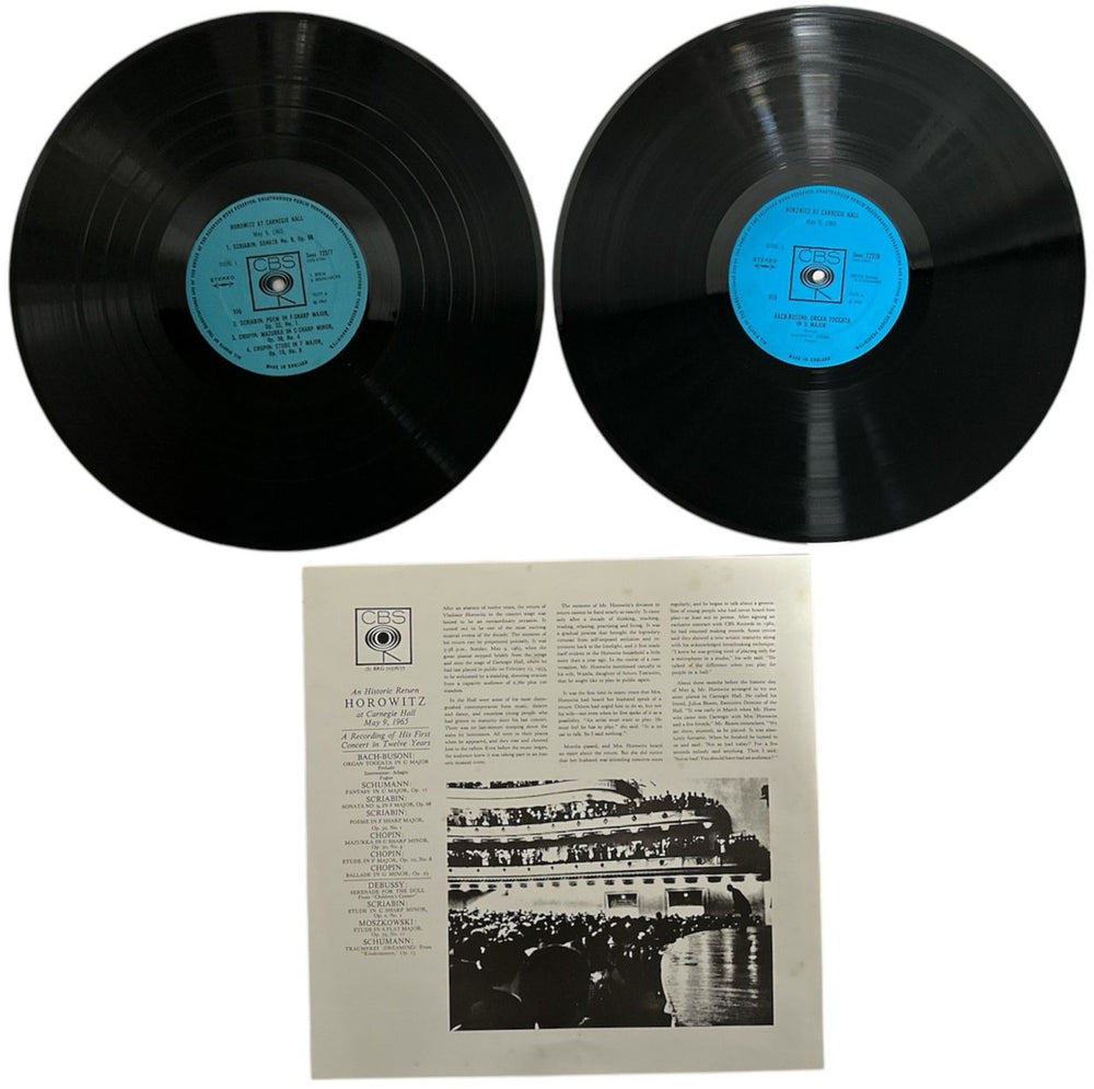 Vladimir Horowitz Horowitz At Carnegie Hall UK Vinyl Box Set VL0VXHO863605