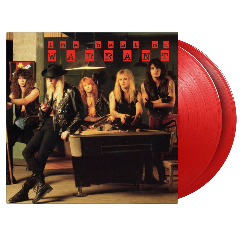 Warrant The Best Of Warrant - Red Vinyl 180 Gram + Lyric Insert - Numbered Edition UK 2-LP vinyl record set (Double LP Album) MOVLP3635