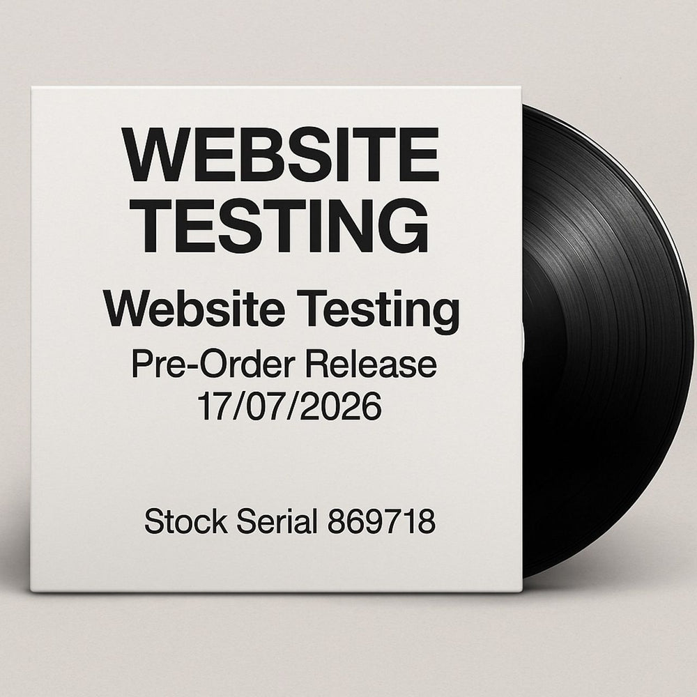 Website Testing Website Testing Pre-Order Release Date 17/07/2026 UK 7" vinyl single (7 inch record / 45)