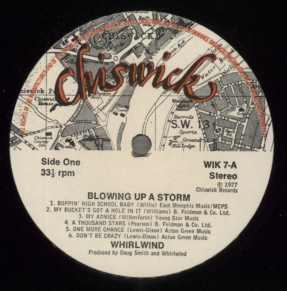 Whirlwind Blowing Up A Storm UK vinyl LP album (LP record) WHWLPBL277785