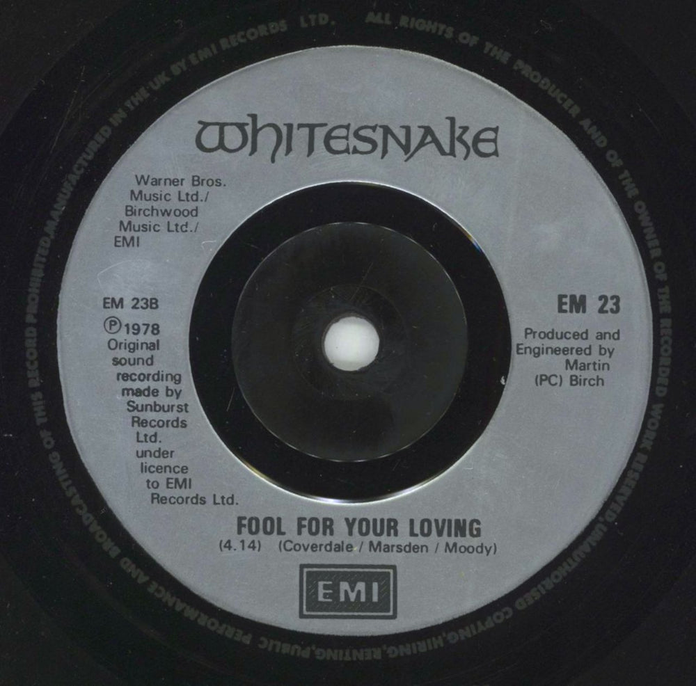 Whitesnake Give Me All Your Love UK 7" vinyl single (7 inch record / 45) WHI07GI150631