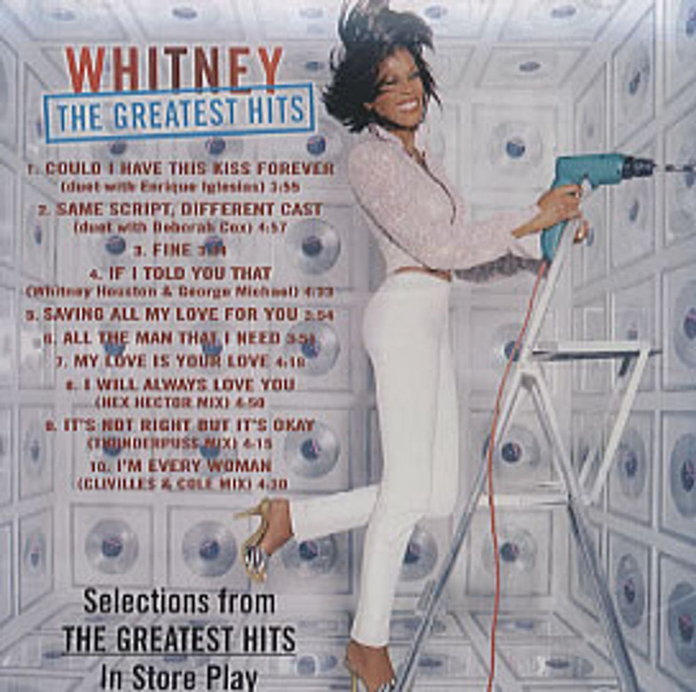 Whitney Houston The Greatest Hits US Promo CD album (CDLP) ARPCD-3849