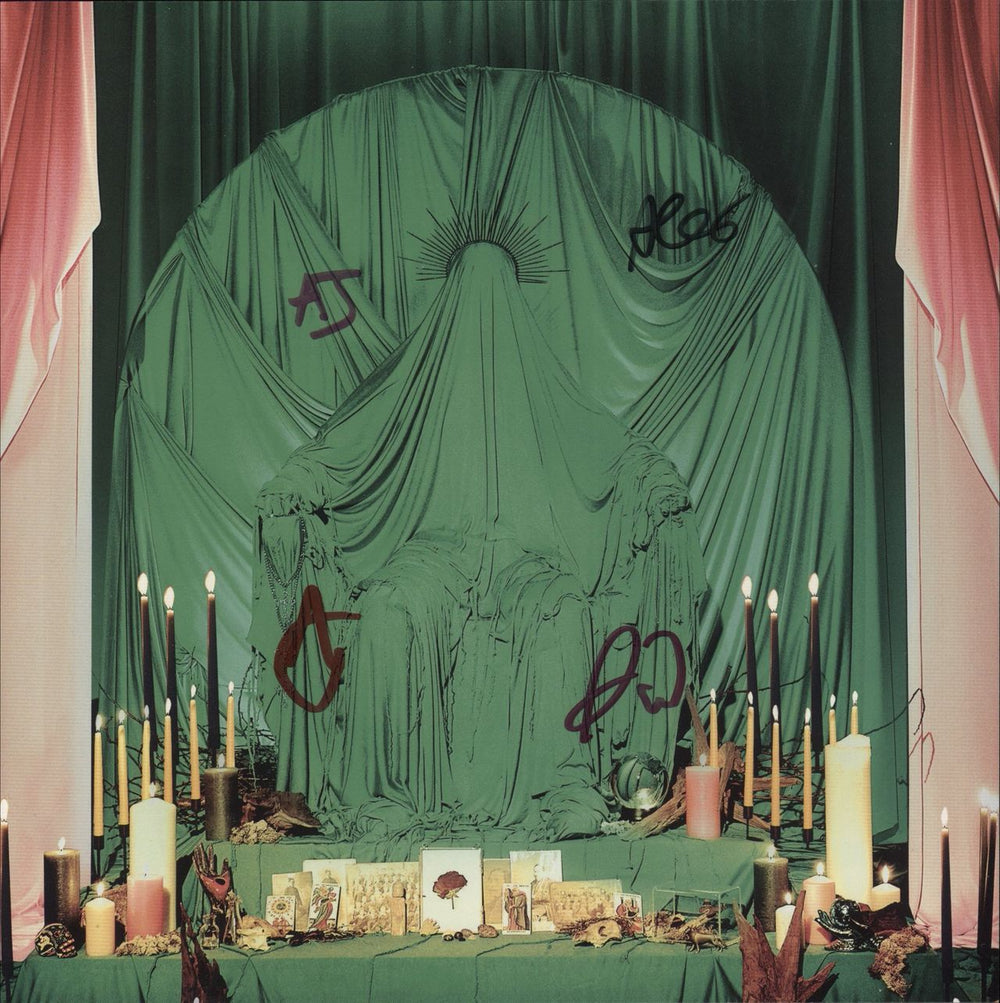 Witch Fever Congregation + Autographed Print UK vinyl LP album (LP record)