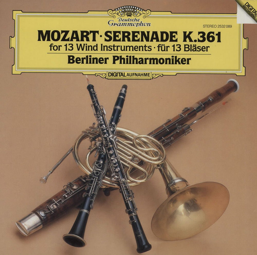 Wolfgang Amadeus Mozart Serenade K.361 For 13 Wind Instruments German vinyl LP album (LP record) 2532089