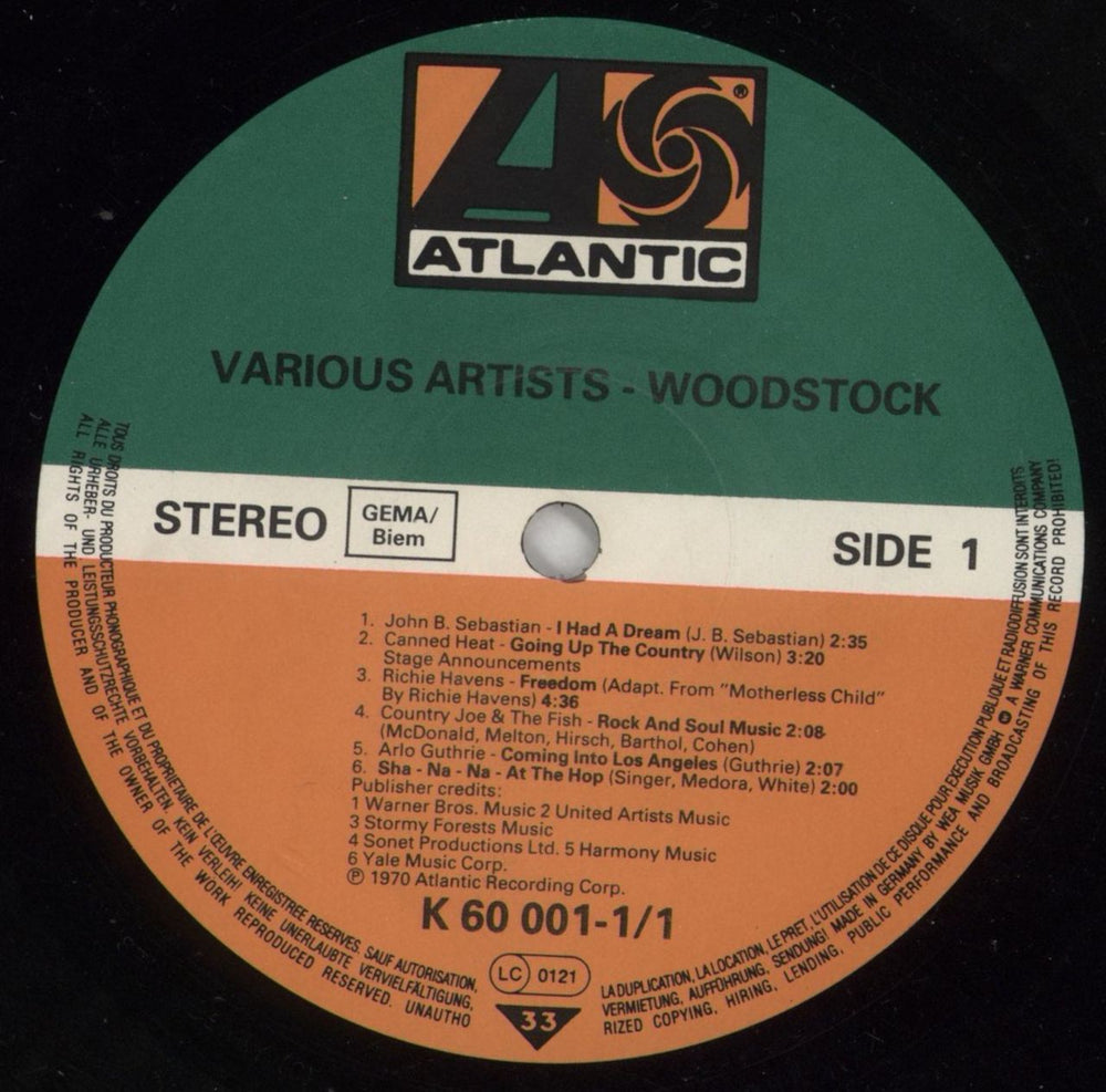 Woodstock Woodstock - Non-barcoded - EX German 3-LP vinyl record set (Triple LP Album) WP03LWO755699