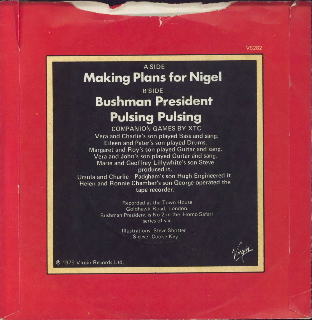 XTC Making Plans For Nigel + p/s UK 7" vinyl single (7 inch record / 45)