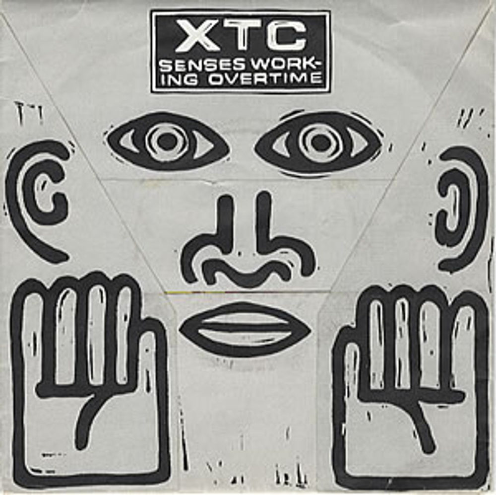 XTC Senses Working Overtime - Fold Out Sleeve UK 7" vinyl single (7 inch record / 45) VS462